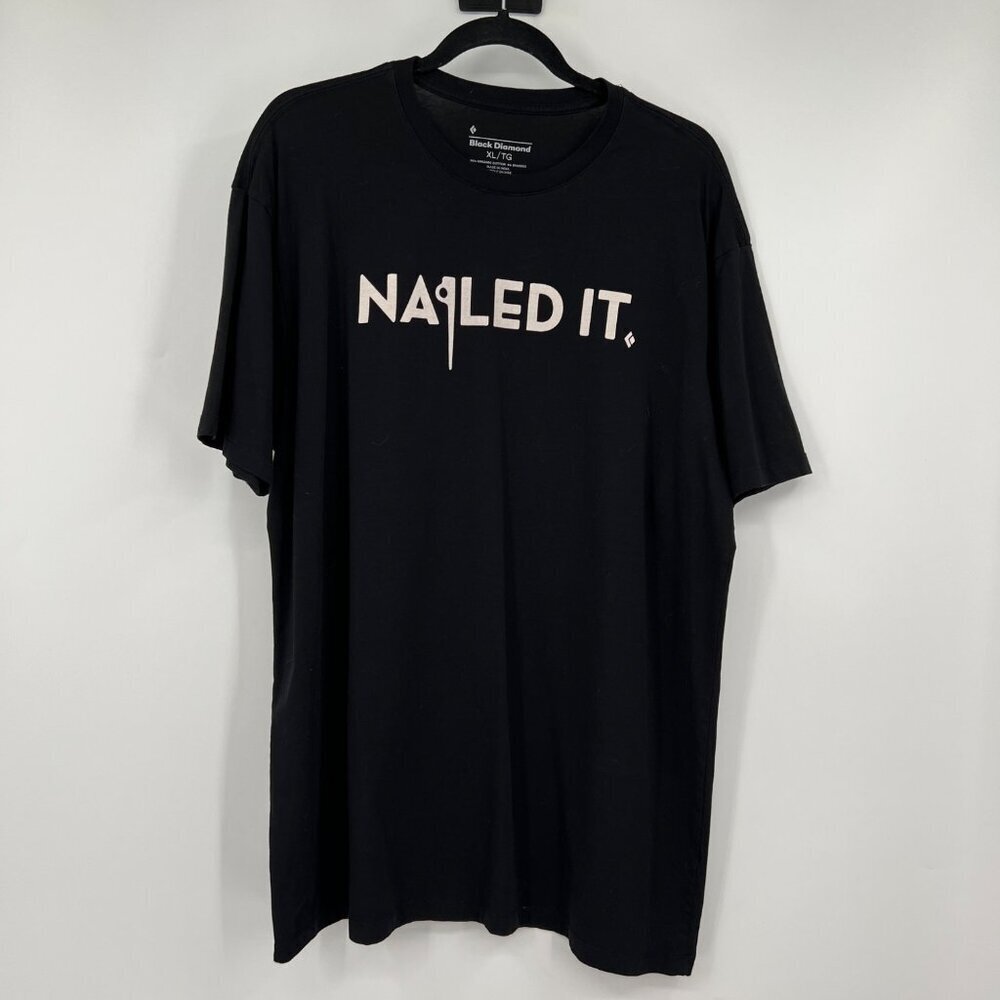 BLACK DIAMOND MEN'S SHORT SLEEVE NAILED IT TEE T shirt mens XL